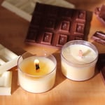 ２個セット【再販・改】木芯 天然チョコレートアロマのティーライトキャンドル