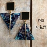 ●▲■アシンメトリーピアス(イヤリング)