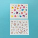 【選べる】お花のネイルシール（9種類/アソート/2枚）