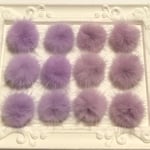 限定価格❤高品質A級 フワフワ ミンクファー  ラベンダー2種set