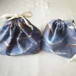 【再】お弁当袋＆コップ袋SET<サメ>_#213-214_<obento&cup bag_shark>