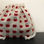 ティーカップねこちゃん巾着B☆お弁当袋