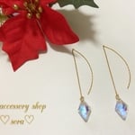 ♡再販♡ひし形スワロフスキーのアメリカンピアス