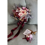  fall&winter bouquet 秋色クラッチブーケ ウェディング ドライフラワー