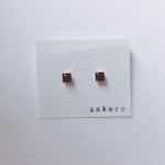 マグネットピアス 四角 黒
