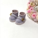 ＊送料無料＊mini☆miniシリーズ ミニチュアショートブーツ⑭（星&ラベンダー)