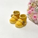 ＊送料無料＊mini☆mini ミニチュアショートブーツ⑭（星&イエロー)