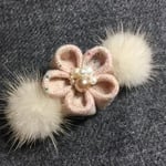 ミンクファー    バレッタ