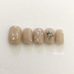 ブライダルネイル 前撮り 和装にも オーダーネイルチップ