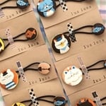 ネコのくるみヘアゴム