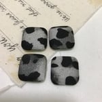 レオパード カボション 包みボタン パーツ 小