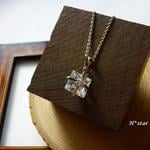 【☆訳あり価格☆】キュービックジルコニア＊*ネックレス＊present box＊*