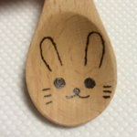 ティースプーン うさぎ 木のスプーン