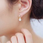 <p_26> シンプルなしずくスワロのピアス