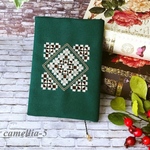 lamblamp様❣️専用ページ❣️幸せクローバー刺繍のブックカバー（文庫本）