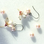 【送料無料】「 - 待ち人来りて- 」桜のピアス    ディップアート