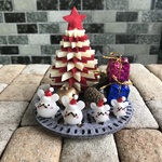 ガラスクリスマスオブジェ ごまうさちゃん D