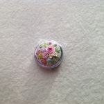 【再販×7】リネンと刺繍のバラと小花の ピルケースA