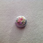 【再販×7】リネンと刺繍のバラと小花の ピルケースB