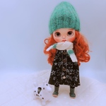 夜空の星屑ノーカラーつなぎ（コクーンスカート）