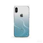 Wave Visual Art, Ice Blue クリアソフト ケース  [ iPhone5～iPhone11/ 11 Pro/ 11 Pro Max & Samsung Android ] 