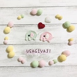 パステルゾウさんのヘアピン ♡ベビー＆キッズヘアピン♡