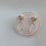 OR*petit bijou×ひねりドロップ*チタンポスト／イヤリング