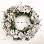 ヒロムスギと木の実たっぷりリース＊