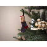 靴下 クリスマスオーナメント 青 北欧 