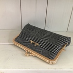 がま口お財布＊グレンチェック＊