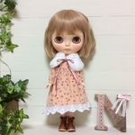 ブライス コーデュロイ ワンピース＊エプロン セット
