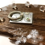 再販×5＊”ちいさな雪うさぎさん とキラキラ雪景色” スマホリング/スマホスタンド/バンカーリング