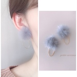 ハンドメイド ピアス ハンドメイド イヤリング ミンクファー 