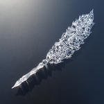〈3日間限定特別価格〉Feather glass pen "ガラスの羽根ペン"