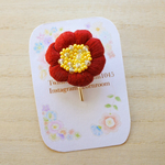 花刺繍のポニーフック