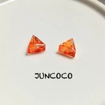 紅葉 さんかく ピアス イヤリング