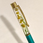 ハーバリウムボールペン  peacock blue