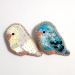 viva8様専用ページ サザナミインコ ブローチ2点