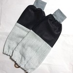 【オーダー品】男性用リブ付きアームカバー（腕抜き）デニムヒッコリー