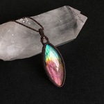  スペクトロライト macramé ペンダント