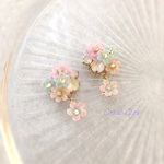 お砂糖菓子みたいなお花ピアス♡