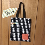 【送料無料!!】ぺたんこバッグ✴︎モノトーン