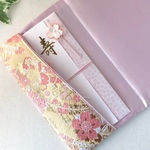 艶やか 袱紗(ふくさ) 桜 藤格子   