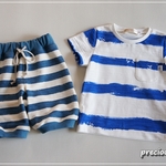 【S様オーダー品】胸ポケットのTシャツ&ハーフパンツ*サイズ100*