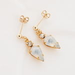 Vintage Blue Opal Sabrinaピアス