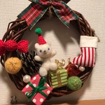 クリスマスリース☆シロクマちゃん