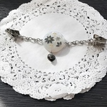 Snow gray flowerストールクリップ