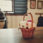 ちょこん「お花かご」