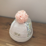 【再販♪2】キッズ S ベビー チュールポンポン付き ニット帽 子供用 フルーツカシェ ＊帽子 Sサイズ