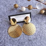 double gold circle ピアス